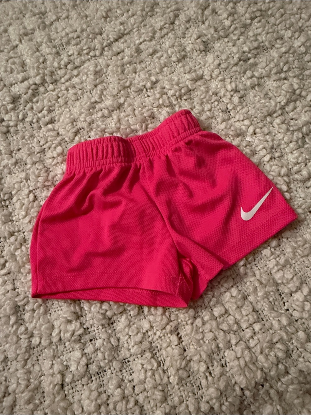 Nike Hot Pink Girls' Athletic Shorts with Swoosh